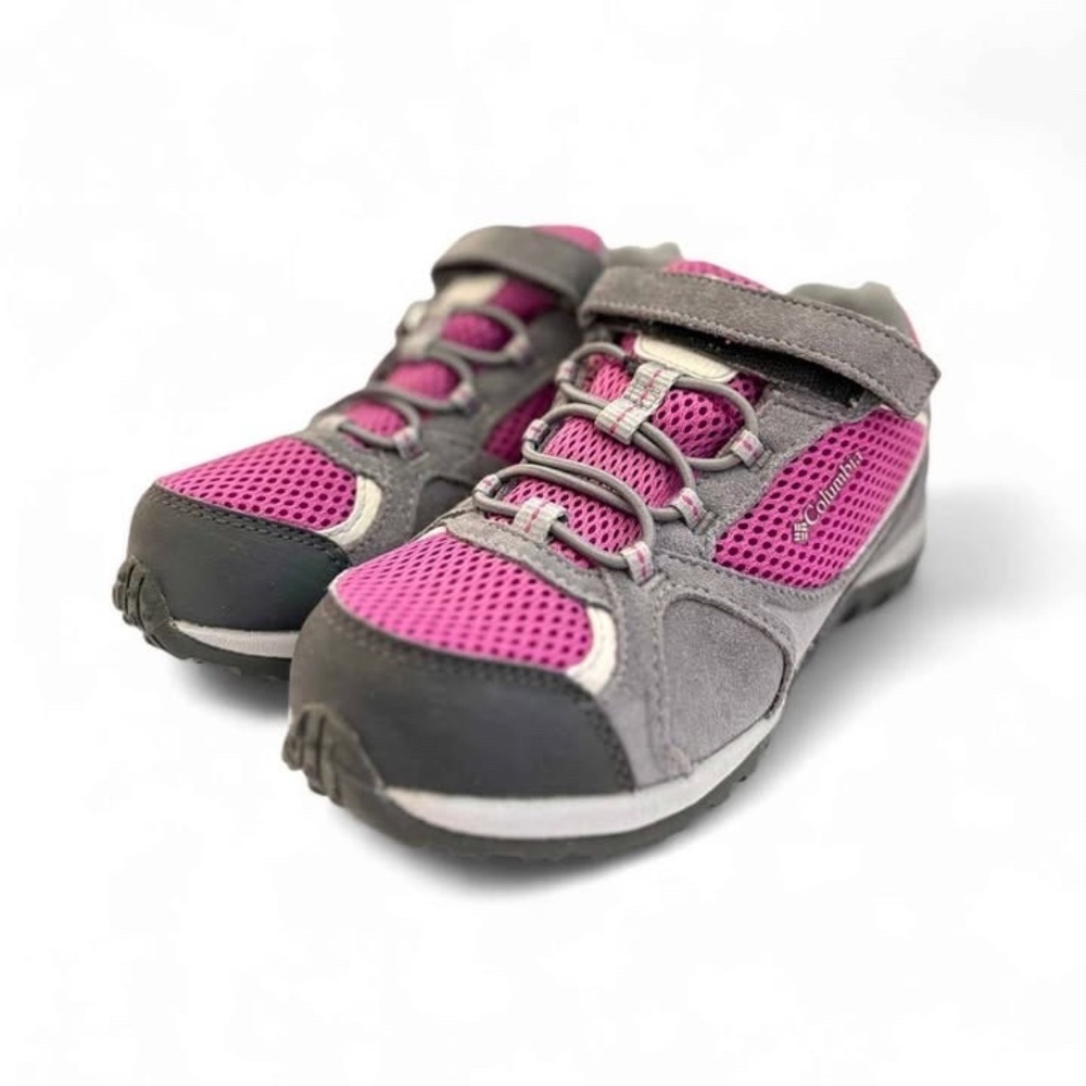 Brand New Columbia Access Point Waterproof Hiking Shoes Kids Size 2 Magenta/Gray